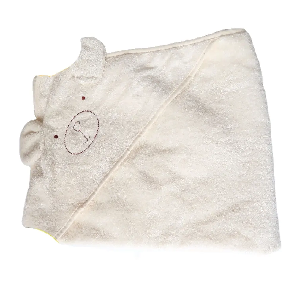 Cute Bear hooded towel for embroidery custom Logos for baby use