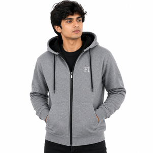 Sudaderas con Capucha Personalizadas de Invierno, Premium, con Cierre Frontal, Estilo Urbano, 100% Algodón, Oversize, Ecológicas, Fabricante de Ropa - Product Image 1