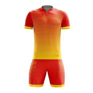 Uniforme de Fútbol Personalizado Sublimado 100% Poliéster de Secado Rápido y Transpirable, Jersey y Pantalones Cortos, Diseña Tu Propio Uniforme de Equipo para Hombre - Product Image 6