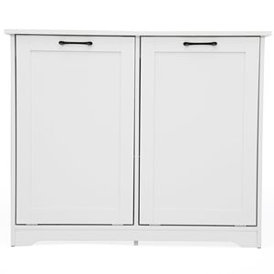 Poubelle de cuisine blanche de 13 gallons avec poignées confortables et dispositif d'élimination des odeurs - Product Image 3