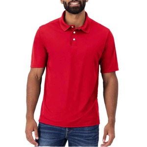 Polo en maille anti-rides personnalisé de haute qualité, unisexe, 100 % coton, broderie personnalisée, manches courtes, vêtements décontractés, vente en gros - Product Image 1