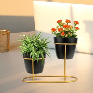 Macetero de Metal Forjado a Mano de Gran Venta para Decoración de Jardín, Juego de 2 Maceteros de Metal de Tamaño Personalizado - Product Image 1
