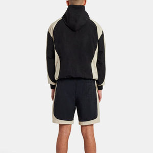 Custom Men Sets Shorts And Hoodies Custom Windbreaker <b>Tracksuit</b> Reflective Zip Up 2 Pcs Nylon Windbreaker Short Sets New Style - Product Image 3