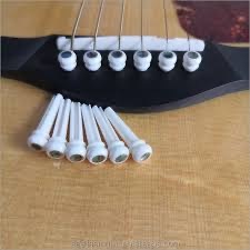 Chevilles de pont de guitare rondes polies, modernes, rustiques et écologiques en résine, fabriquées à la main par ILAHI, 100 % résine de haute qualité ICORGP- - Product Image 2