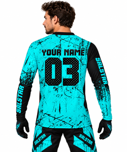 Ensemble maillot et pantalon de motocross personnalisés par sublimation, équipement de course moto, vêtements de motocross tout-terrain, vêtements de sport OEM/ODM - Product Image 4