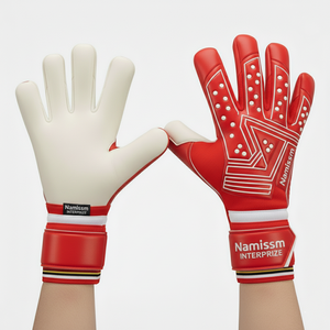 Namissm Interprize Export USA And Australia Football Goalkeeper Gloves With Hybrid Negative Cut And Deep Embossed Palm Grip - Product Image 4