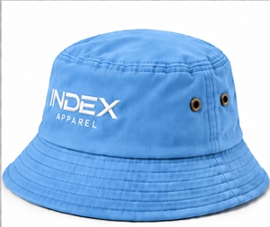 Sombrero de Lona Azul Index Apparel con Logotipo Bordado, Unisex, Casual, para Primavera/Verano, 56-58cm - Product Image 4