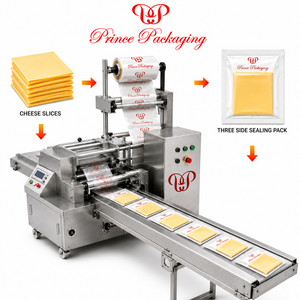 Machine d'emballage entièrement automatique pour tranches de fromage, machine d'emballage horizontale à flux continu - Product Image 3