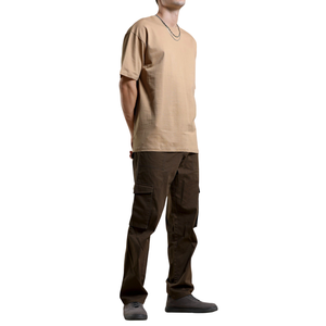 T-shirt Homme Oversize en Coton Premium 100% avec Épaules Tombantes – T-shirt Vierge Léger de Luxe pour Conception de Logo Personnalisé d'Excellence - Product Image 3