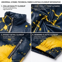Chaqueta de Plumón Personalizada de Alta Calidad para Hombre, Abrigo de Invierno Brillante y Elegante con Capucha