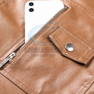 Veste d'hiver 100% cuir, best-seller, prix bas, sur mesure avec étiquette du client, à prix réduit - Product Image 6