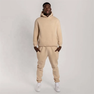 Conjunto Deportivo para Correr de Algodón 100% para Hombre, Sudadera con Capucha, Impresión de Logotipo Personalizada, Corte Regular, Ecológico y Transpirable - Product Image 2