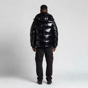 Men's High Quality Thick Quilted Padded Bubble <b>Coat</b> Custom Windbreaker Hooded Jacket <b>Heating</b> Outdoor Winter Varsity Style Unisex - Product Image 2