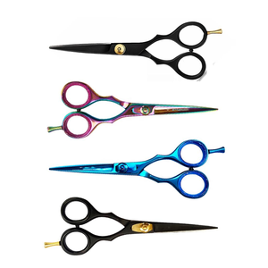 Tijeras de Acero Inoxidable para Peluquería, Corte Afilado, Punta Redonda, Herramienta de Belleza Profesional Multicolor - Product Image 2