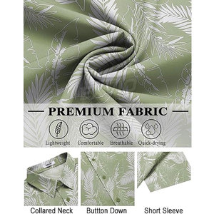 Service OEM d'impression par sublimation, chemises d'été pour hommes en gros, chemises d'été légères pour hommes - Product Image 5