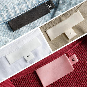 Étiquettes de vêtements tissées sur mesure, étiquettes de vêtements découpées au laser, étiquettes de marque de qualité supérieure pour sacs, OEM - Product Image 6