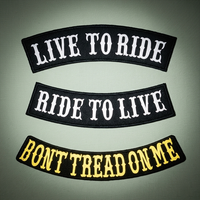 Patch en tissu brodé réfléchissant personnalisé pour veste de club moto, patch logo réfléchissant