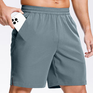 Shorts de sport pour hommes fabriqués en usine, séchage rapide, taille élastique, pour badminton, tennis, fitness, course en plein air et activités sportives. - Product Image 3
