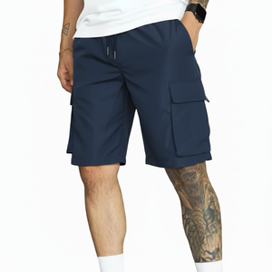 Custom Front Logo Plus Size <b>Men's</b> Swim Shorts Breathable Eco Friendly Quick Dry Features Casual Summer Beach Cargo <b>Trunks</b> short - Product Image 2