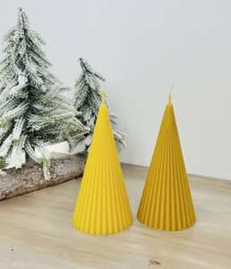 Velas Aromáticas de Parafina en Cono Acanalado Hechas a Mano para Navidad, Diwali, Ramadán, Año Nuevo, Día del Padre, Decoración Festiva para el Hogar - Product Image 2