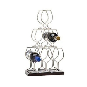 Modern Metal wine bottle Holder Wine Bottle Organizer <b>Rack</b> <b>Drink</b> Bottle Display <b>rack</b> Stand - Product Image 1