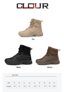 Bottes tactiques légères à lacets SK-010 pour hommes, de haute qualité, respirantes, imperméables, en tissu Oxford et caoutchouc, pour l'escalade en plein air - Product Image 6