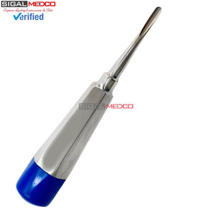 Periotoom dentaire en acier inoxydable à manche creux et poignée colorée, avec pointe droite, pour extraction dentaire - Product Image 5