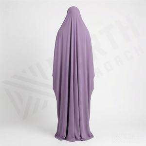 Abaya Ramadan en tissu haut de gamme, faite à la main, vente en gros, robe longue modeste islamique pour femmes musulmanes, fabrication en usine - Product Image 2