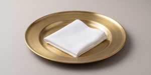 Assiette de service peu profonde en métal doré, polie, pour steak, pâtes, salade, décoration de table de mariage - Product Image 3