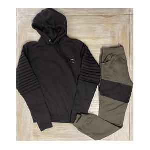 Ensemble de costume survêtement 100% coton sur mesure avec logo de la saison du printemps vêtements de jogging grande taille pour hommes tendance en gros - Product Image 1