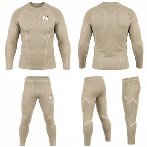 Conjunto Deportivo Unisex de Compresión para Gimnasio, Correr, Trotar, Entrenamiento, Secado Rápido, Ligero, Transpirable, MALUZA INDUSTRIES, EE. UU., Europa - Product Image 6