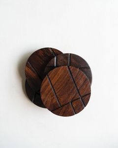 Durable Handmade Wooden Coasters-Classic Style Kitchen Use <b>Drink</b> Cup Coffee & Tea Coasters - Product Image 4