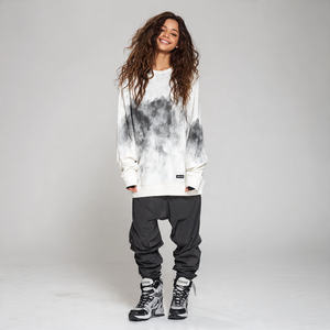 เสื้อสเวตเชิ้ตผู้หญิงแบบสวมหัว ทรงหลวม ผ้าฟลีซหนานุ่ม พิมพ์ลายแบบซับลิเมชั่น สไตล์สตรีทแฟชั่น สำหรับฤดูหนาว ไซส์ใหญ่ - Product Image 2