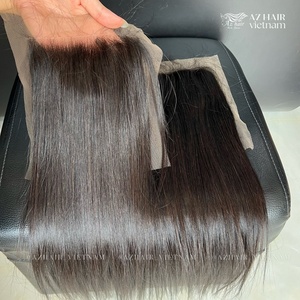 100% brut pour suisse pour fermeture frontale en dentelle couleur noire naturelle prix de gros sur les extensions de cheveux humains - Product Image 4