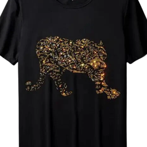 T-shirt pour homme en strass, facile à laver, matière durable, respirant, confortable, anti-plis, pour usage décontracté - Product Image 3