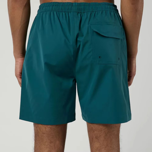 Shorts de bain micro-éco-responsables mi-taille pour homme, personnalisables avec logo, respirants et à séchage rapide, idéaux pour l'été et le sport - Product Image 3