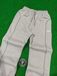 2026 Men <b>Cuffed</b> <b>Jogger</b> With Panel Seams Heavy Weight 100% Cotton Fleece Sweatpants with Embroidery Logo <b>Jogger</b> for Men - Product Image 2