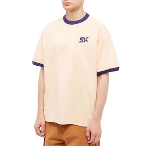 Diseña tu Propio Logotipo, Camisetas Ringer Lisas de Algodón, Camisetas Ringer Lisas de Diseño Personalizado para Streetwear - Product Image 1