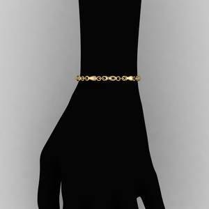 Bracelet à maillons délicats en argent massif 925 plaqué or 18 carats, motif poisson, perles, bijoux fins, cadeau de mariage pour femme, best-seller - Product Image 5