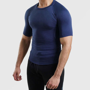 Haut de sport pour homme à manches longues rouge, à séchage rapide, en polyester, anti-UV - Product Image 5