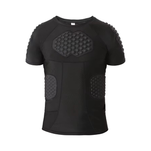 Maillot de compression rembourré pour l'entraînement au football, manches courtes, respirant - Product Image 1