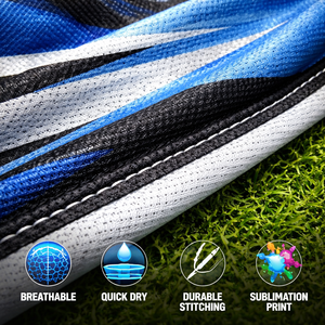 Camiseta de Fútbol Personalizada para Clubes y Equipos, Secado Rápido, Transpirable, Tela 100% Poliéster, Nombre y Número del Jugador Sublimados - Product Image 3