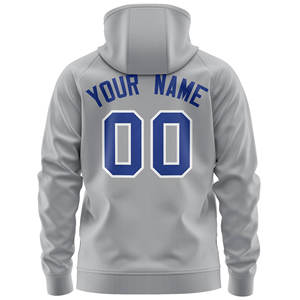 Sweat-shirt à capuche zippé pour homme avec nom et numéro personnalisés, manches raglan, pour vêtements d'équipe - Product Image 3