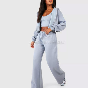 ราคาสมเหตุสมผล ขายดีที่สุด บริการ OEM เสื้อครอปท็อป ออกแบบเองได้ เสื้อผ้าสตรีทแวร์ ดีไซน์ล่าสุด เสื้อครอปท็อปผู้หญิง ชุดวอร์ม - Product Image 2