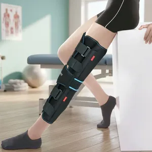 Genouillère à rotule longue de qualité supérieure, protection professionnelle, respirante, antidérapante, avec soutien de compression réglable pour - Product Image 2