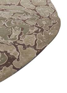 Tapis Jaipur TRA-15171 en viscose tufté à la main, à poils ras, résistant aux taches, marron bois/vert kelp irrégulier - Product Image 5
