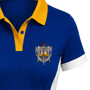 Vestido Polo Personalizado Sigma Gamma Rho con Detalle de Panel Lateral, Ropa Deportiva de Manga Corta con Cuello para Mujer, OEM ODM al por Mayor - Product Image 5