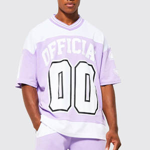 Camiseta Deportiva Unisex con Cuello en V de Malla, Ajuste Clásico, Camiseta Deportiva de Malla con Cuello en V, Camiseta de Práctica de Malla con Cuello en V Resistente - Product Image 6