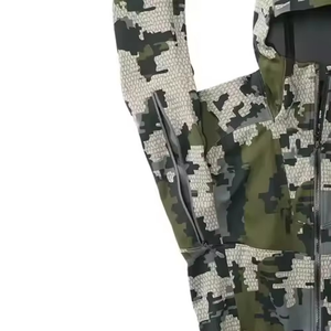 Veste d'hiver unisexe camouflage isolée en softshell, thermique, couche intermédiaire, fermeture éclair intégrale, coupe-vent, motif imprimé, chaude, pour la randonnée - Product Image 3