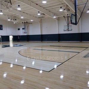 Revêtement de sol sportif pour terrain de basket-ball, bois massif d'érable, utilisation en salle de sport intérieure, absorption des chocs, revêtement de sol sportif en bois - Product Image 5
